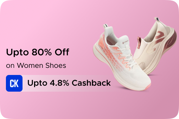 Myntra: Upto 80% Off on Women Casual shoes + Upto 4.8% CashKaro Cashback